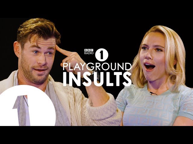 Chris Hemsworth and Scarlett Johansson Insult Each Other | CONTAINS STRONG LANGUAGE!