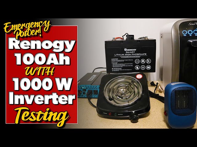 Testing Appliances With Renogy 100Ah LifePo4 & 1000 Watt Inverter