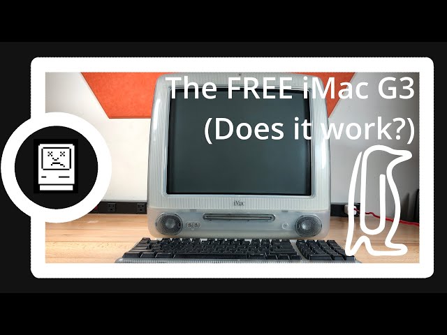 I got a FREE iMac G3! Can it be fixed??