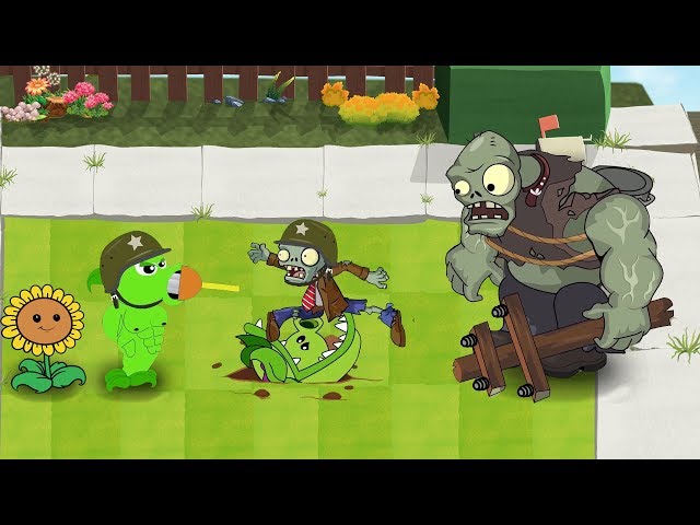 Plants Vs Zombies GW Animation - Episode 39 - Snap Pea vs Super Gatling Pea vs Gargantuar