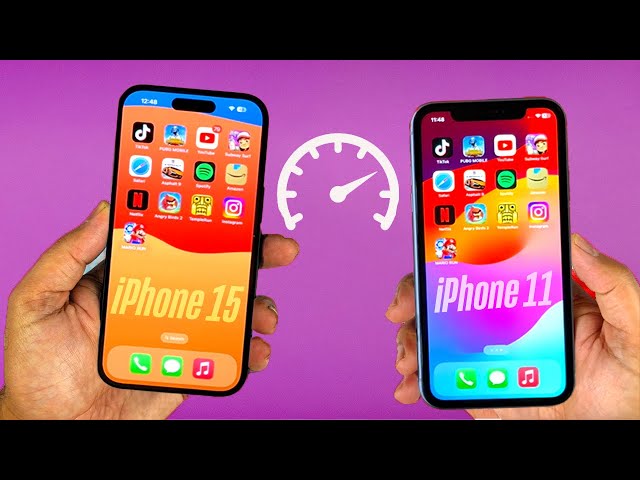 iOS 17.5 iPhone 15 vs iPhone 11 - Speed Test