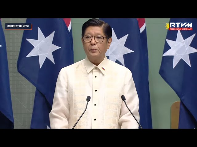 Philippine President Marcos addresses Australian Parliament