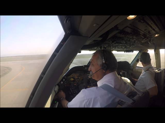 Iran Air Boeing 747-SP full GoPro Cockpit takeoff footage HD
