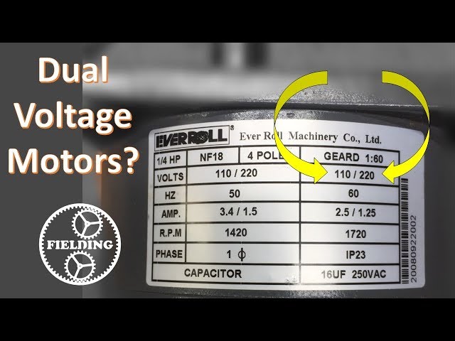 Dual Voltage Motors, How They Work, And Wiring Them Without The Wire Labels. #059