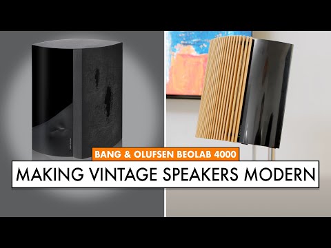 MAKING VINTAGE SPEAKERS MODERN - Bang & Olufsen Speakers - Beolab 4000