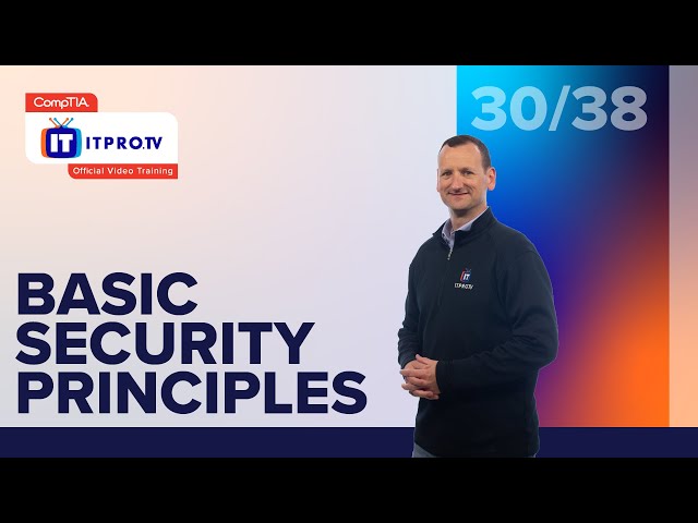 Basic Security Principles | CompTIA IT Fundamentals+ (FC0-U61) | Part 30 of 38