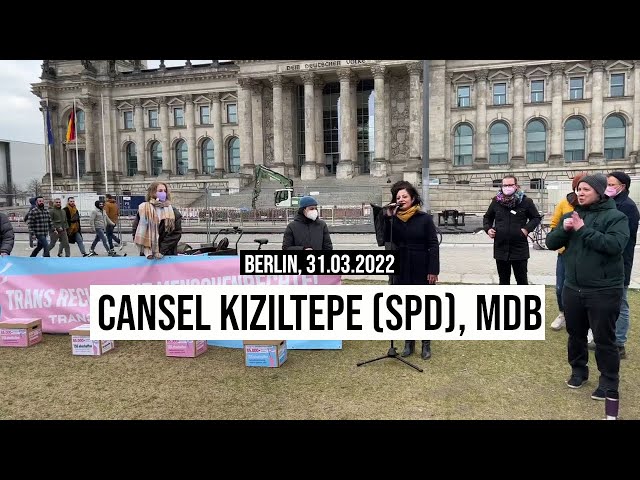 31.03.2022 #Berlin #Bundestag Cansel Kiziltepe #SPD #TransDayOfVisibility #Transgender #transsexual