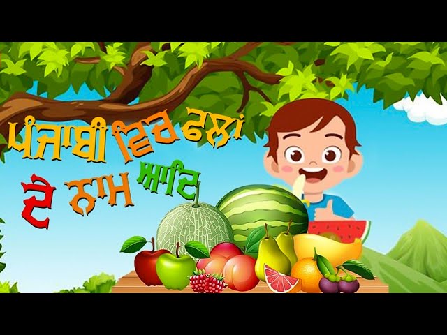 Fruits Name In Punjabi And Many More | Learning Videos For Kids & Beginners |