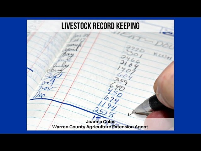 Livestock Record Keeping
