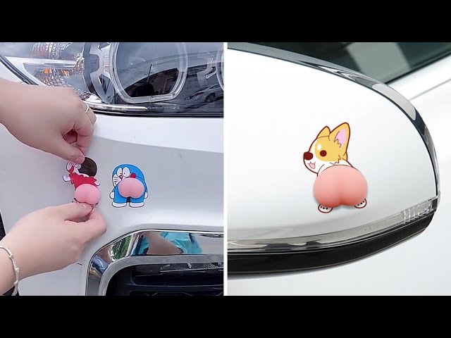Car Anti-collision Cartoon Sticker Review - 3D Cute Butt