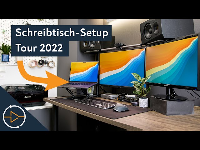 Schreibtisch Setup Tour 2022 mit MacBook Pro M1 Max