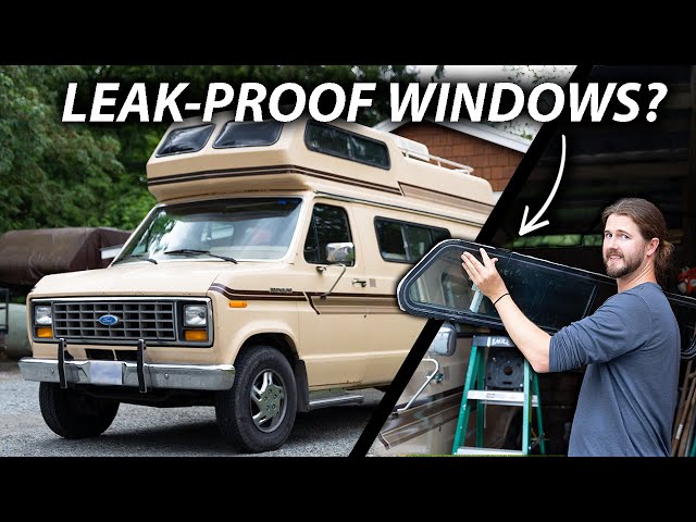 Resealing our campervan windows ON OUR OWN (will it work??)