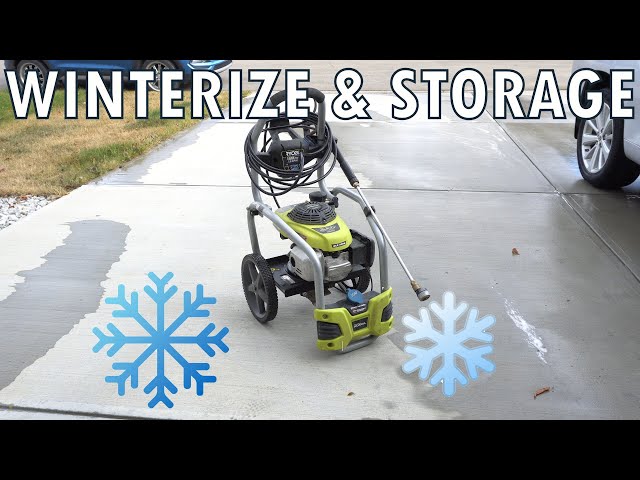 HOW TO WINTERIZE YOUR PRESSURE WASHER For Storage