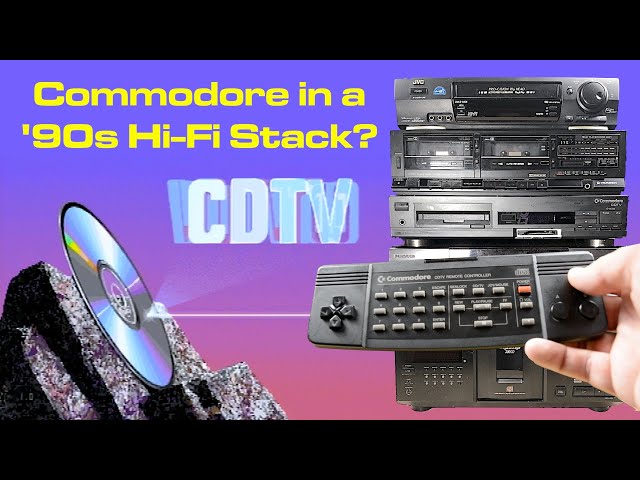 An Amiga Hiding in a Tower of Power: Commodore CDTV in a 1990s Hi-Fi Stack