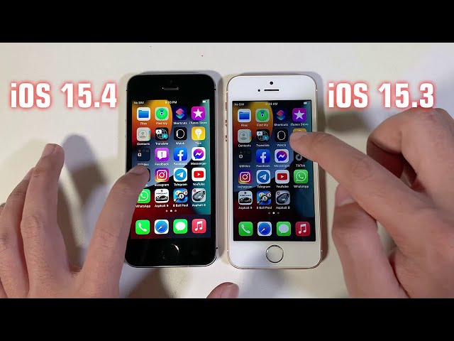iOS 15.4 vs iOS 15.3 iPhone SE Speed Performance & Game Test