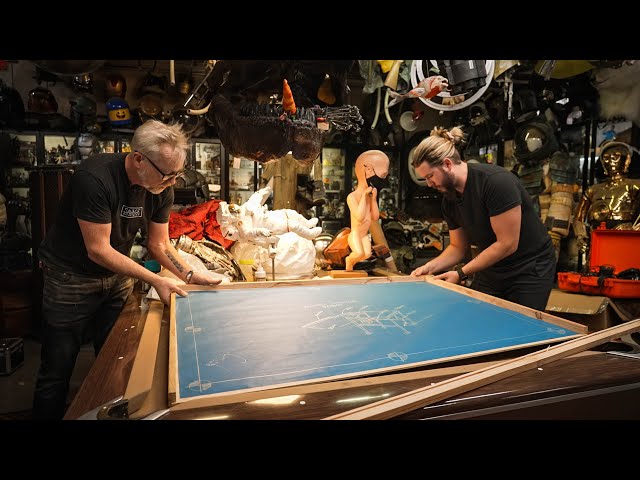 Adam Savage's One Day Builds: Mythbusters Blueprint Display with Kyle Hill!