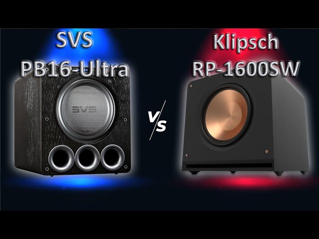 PORTED Subwoofer Showdown / Klipsch RP-1600SW vs SVS PB16-Ultra Head to Head!!