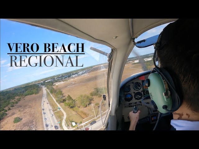 Landing in VERO BEACH Regional Airport