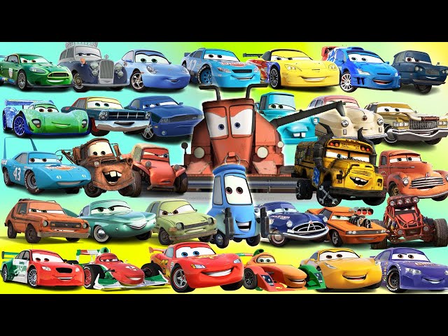 Looking For Disney Pixar Cars Lightning Mcqueen, Rip Clutchgoneski, Hudson Hornet, Chick Hick, Mack