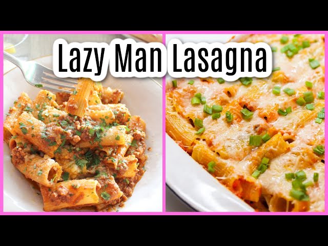 Lazy Man Lasagna-Easiest Lasagna EVER!