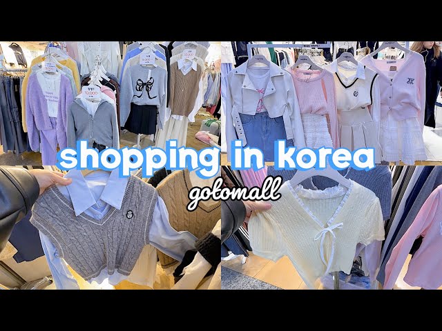 shopping in korea vlog 🇰🇷 spring fashion haul 🎀 gotomall underground shopping center
