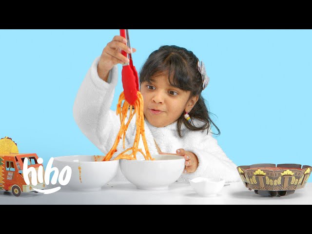 Kids Try Popular Foods from India, Italy and the U.S. | Kids Try | HiHo Kids