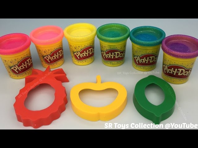 Play Doh Sparkle with Fruits Molds