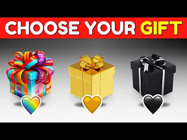 Choose Your Gift! Rainbow, Gold or Black!!