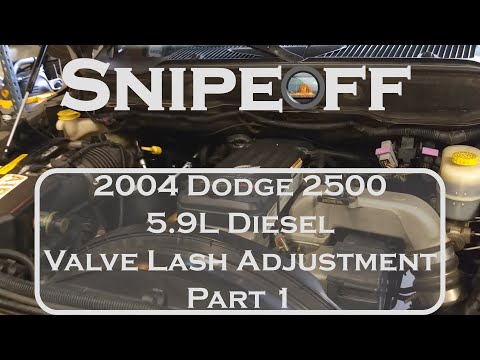 2004 Dodge 2500 5.9L Valve Lash Adjustment
