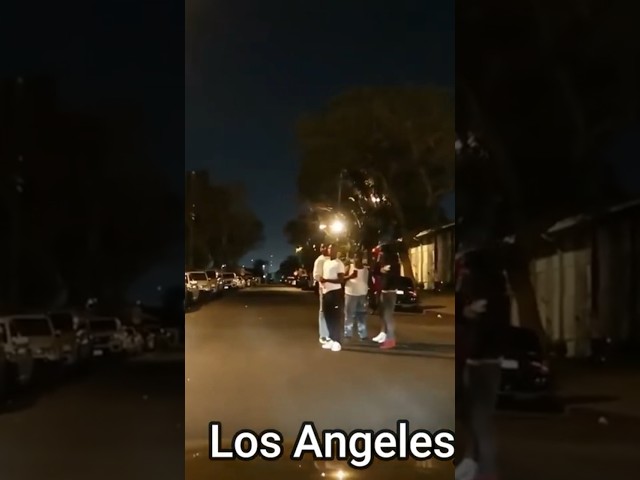 GETTING THREATENED WHILE DRIVING THROUGH LA GANG AREA