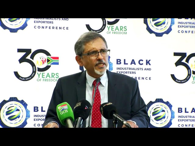 Minister Patel briefs the media on Black Industrialists Conference