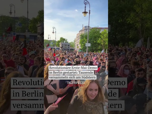 5000 Menschen auf Erster-Mai-Demo in Kreuzberg und Neukölln