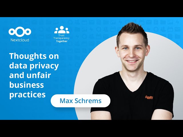 Max Schrems - Thoughts on EU Data Privacy | Nextcloud Conference 2023