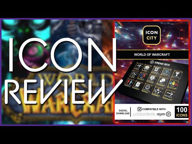 World of Warcraft  |  Icon City Stream Deck Profile + 100 iCons | Stream Deck