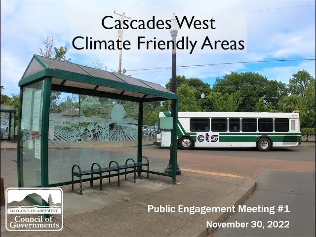 Climate Friendly Areas Public Outreach Meeting #1