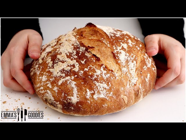 3 Ingredient Italian NO KNEAD BREAD | The Easiest way to make Bread