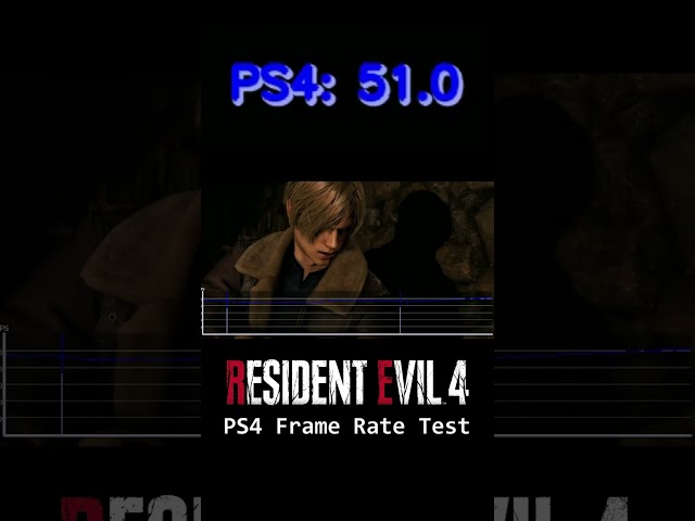Resident Evil 4 Remake - PS4 Frame Rate Test