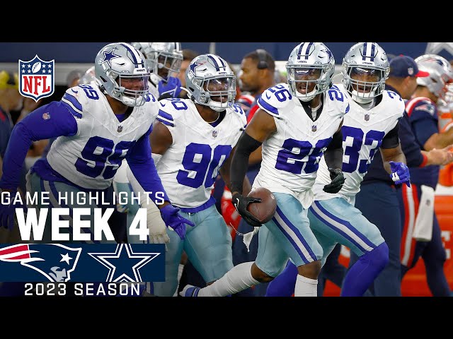 New England Patriots vs. Dallas Cowboys Game Highlights | NFL 2023 Week 4