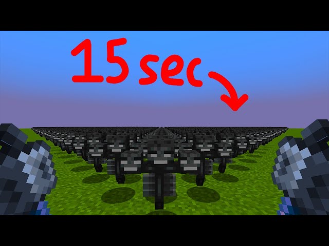 how to kill the wither in 15 sec