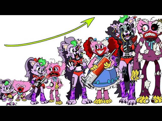 FNaF comparison Battle! Roxy Vs Kissy Missy🎤🎶 ALL Phases of fnaf Characters Animation | SLIME CAT