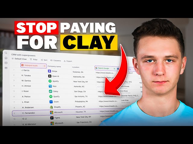 Unlimited Leads from Clay.com for COMPLETELY FREE