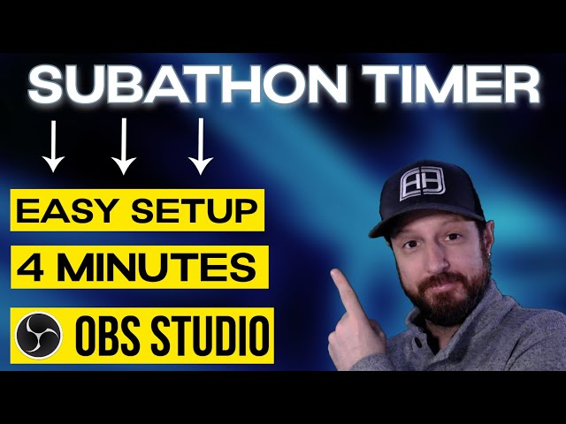 How To Add a SUBATHON TIMER To Your Live Stream - OBS Studio (2023)