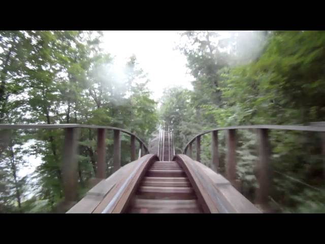 Boulder Dash POV Wooden Roller Coaster On-Ride Lake Compounce 1080p HD