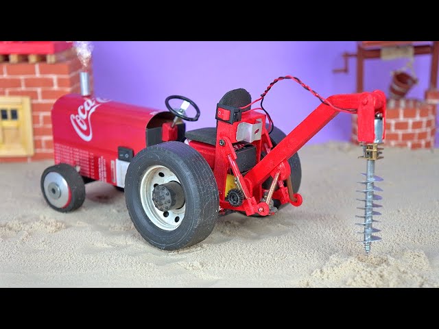 Make a Tractor Post Hole Digger by recycling cans