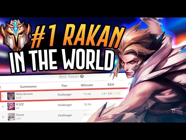 HOW GOOD IS THE RANK 1 RAKAN IN THE WORLD?! Challenger Support - League of Legends