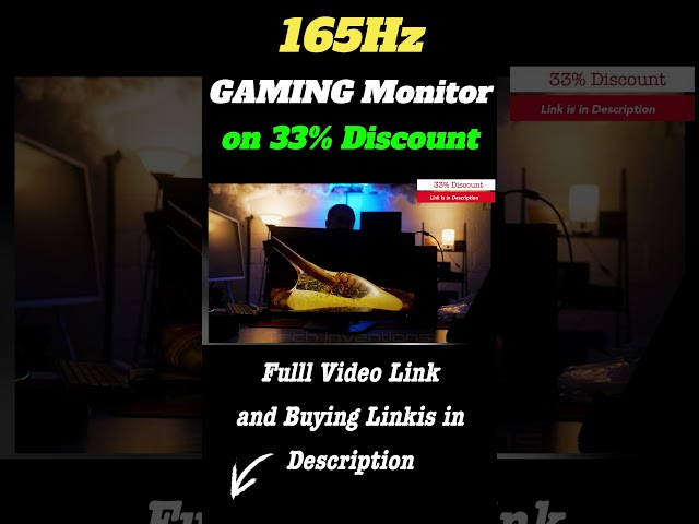 Best Gaming Monitor(165Hz) Just in $599 Limited Time Offer | #gamingmonitors #165hz  #borderless
