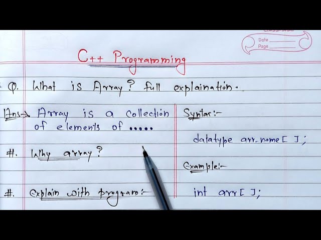 C++ Arrays | What is Array? full Explanation