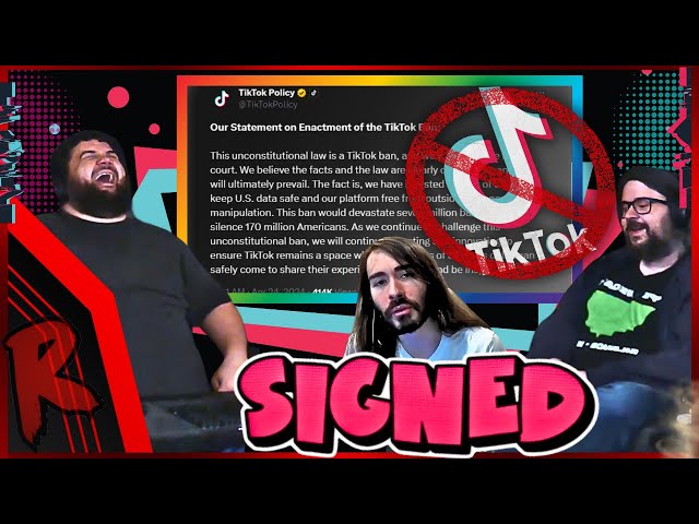Tik Tok Ban Has Been Signed - @penguinz0 | RENEGADES REACT
