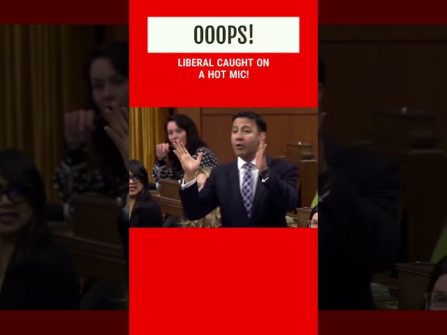 OOOPS!! Liberal Caught on Hot Mic... #trudeau #canada #poilievre #shorts #short
