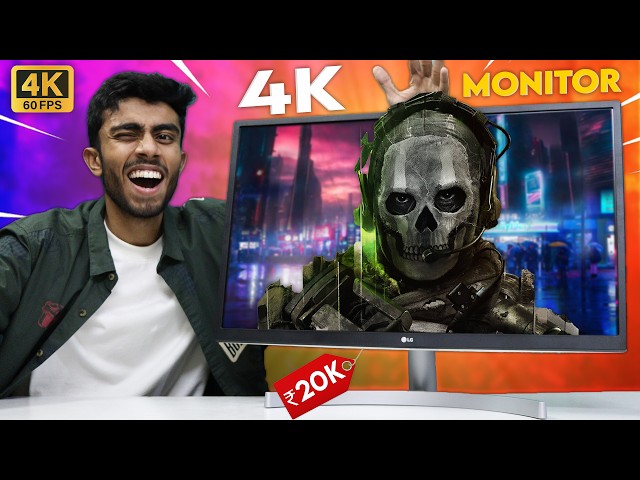 I Bought Cheapest 4K Monitor From Aamzon! 🤩 For Gaming/Editing ⚡️